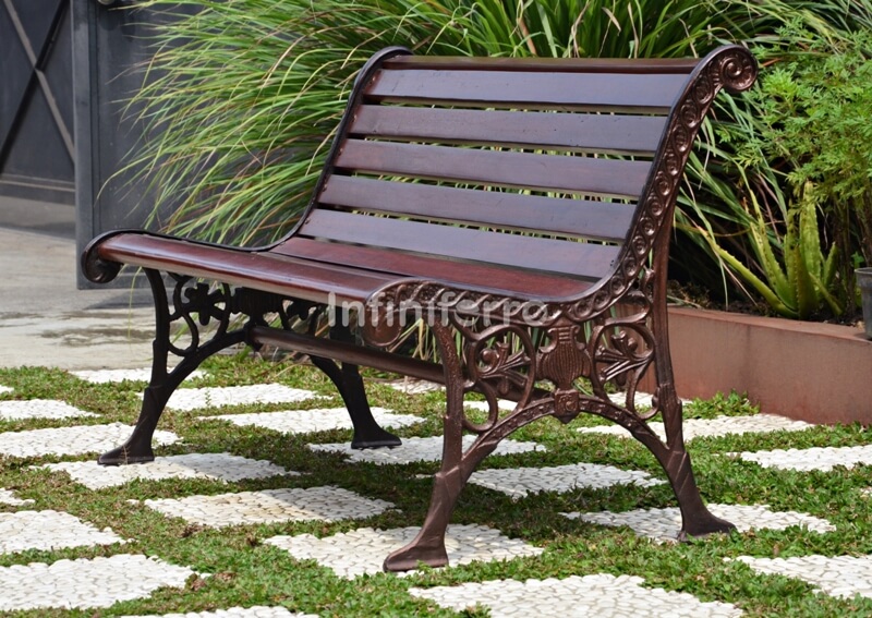 phoenix cast iron garden bench