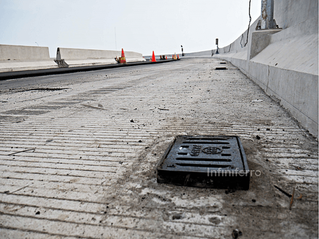 deck drain cast iron for yogyakarta international airport project