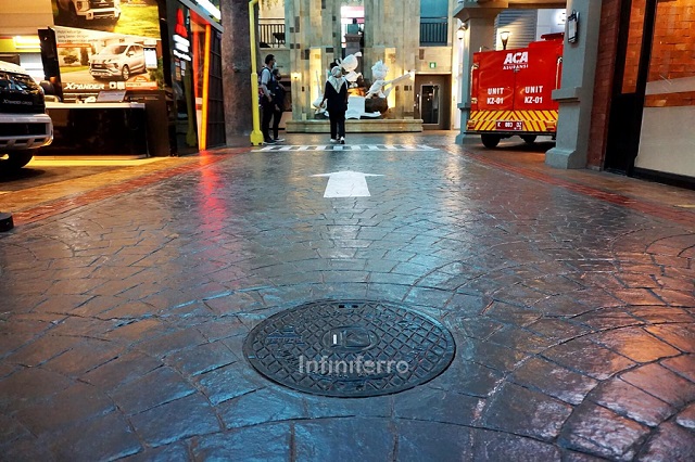 manhole covers at kidzania surabaya