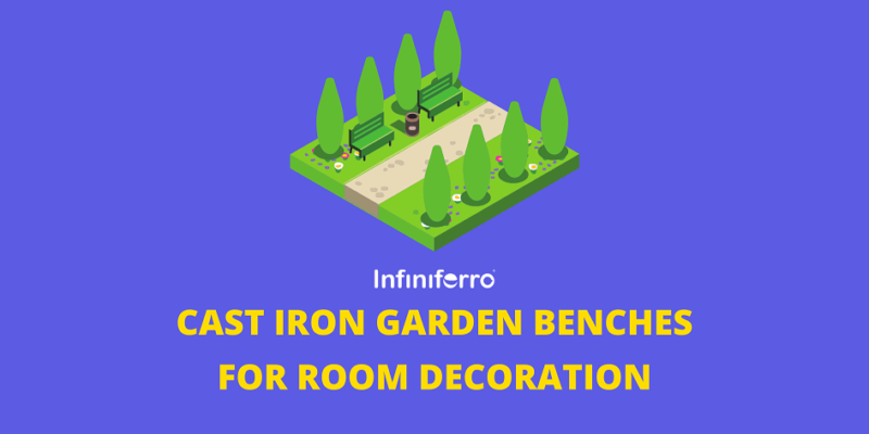 Cast Iron Garden Benches for Room Decoration