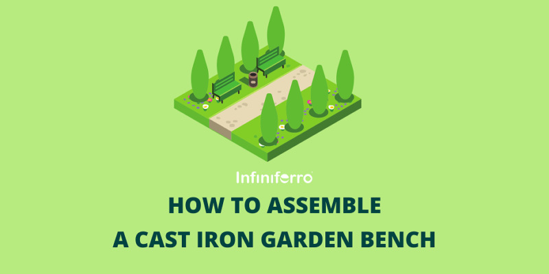 How to assemble a cast iron garden bench