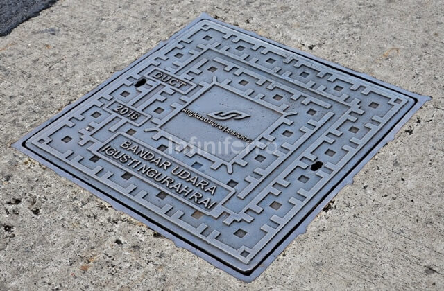 Square Ductile Iron Manhole Cover at Bali Airport