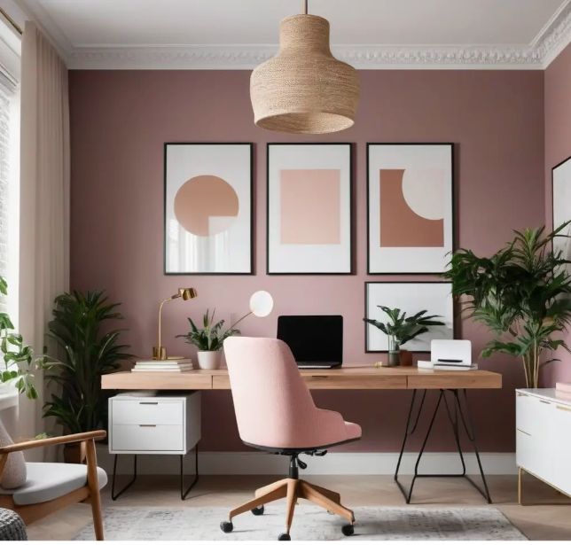 muddy pink room - color trends 2025