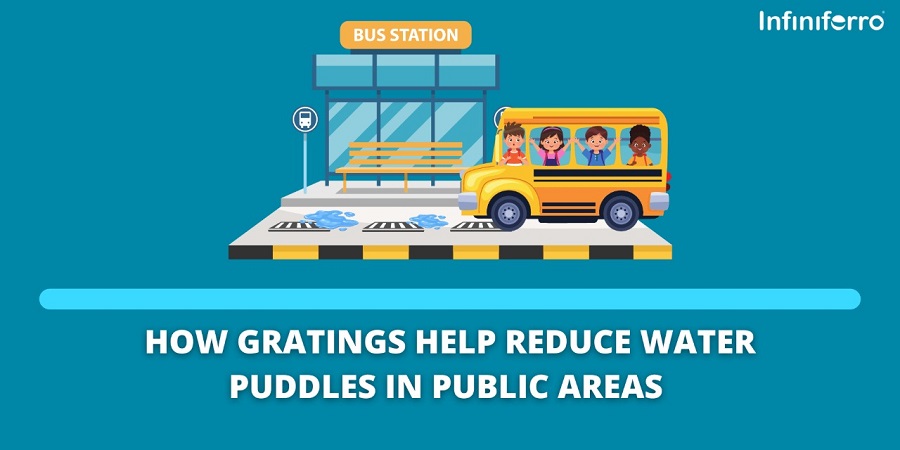 How Gratings Help Reduce Water Puddles in Public Areas