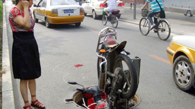 open manhole